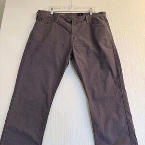 AG Adriano Goldschmied Everett Pants Men 38/32‎  Blue Herringbone Slim Straight